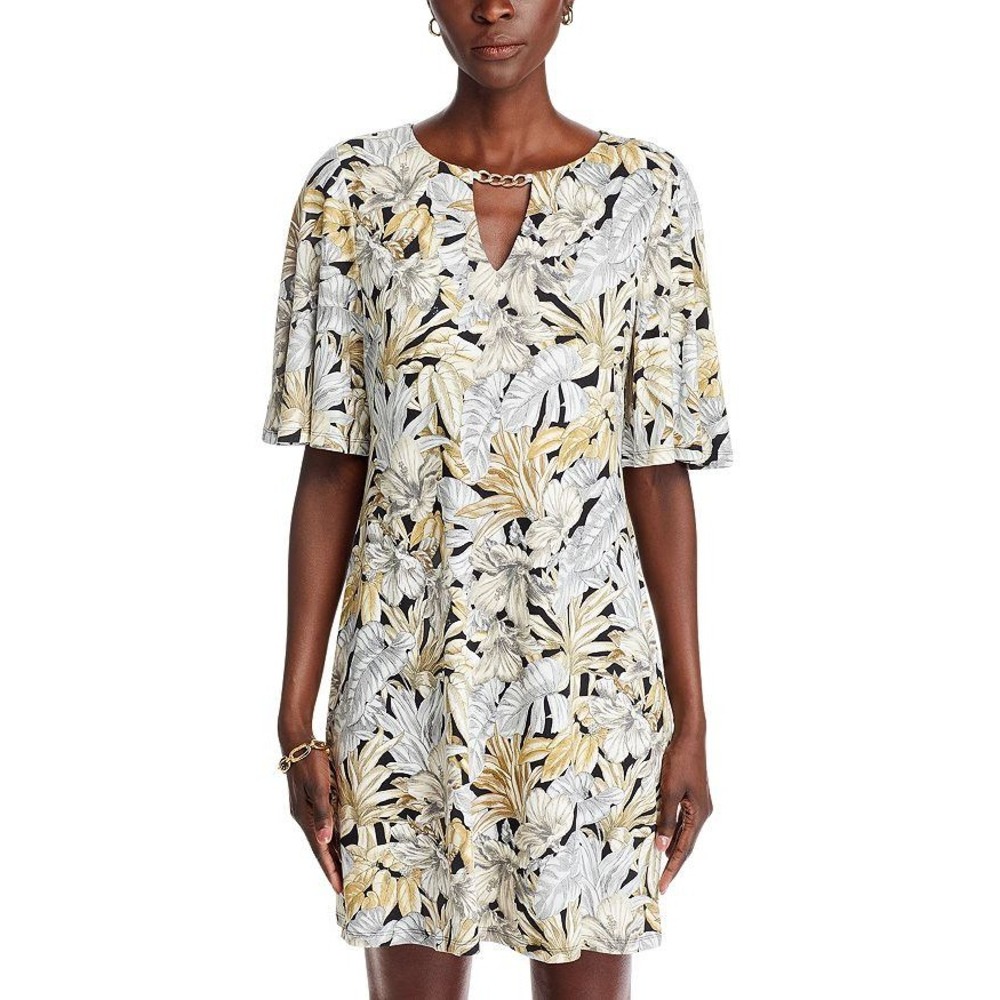 Tommy Bahama Darcy Grand Canal Chain Neck Dress Womens L Multi Vacation Boho NWT